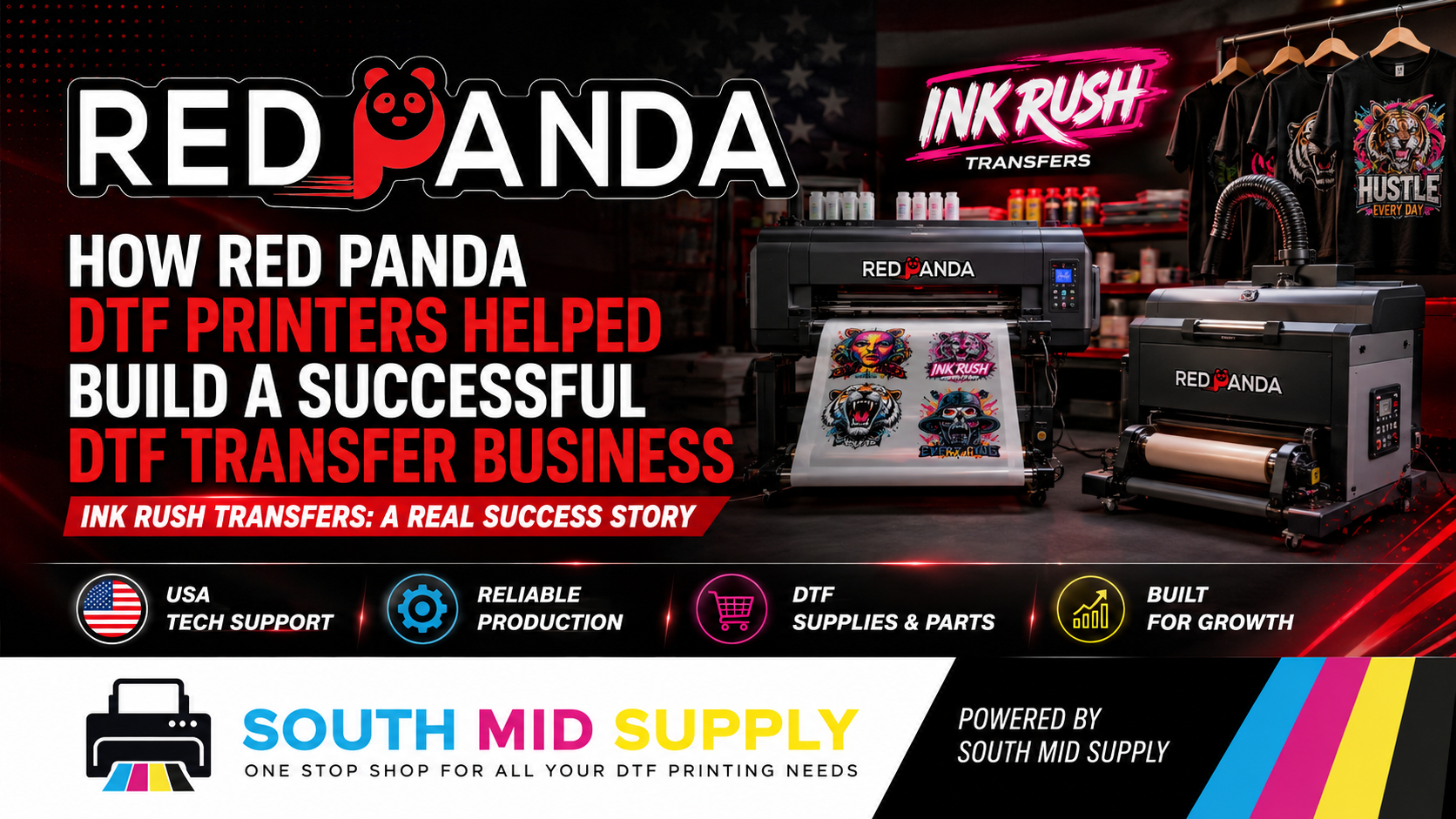 Red Panda DTF Printers: How Ink Rush Transfers Built a Successful DTF Business