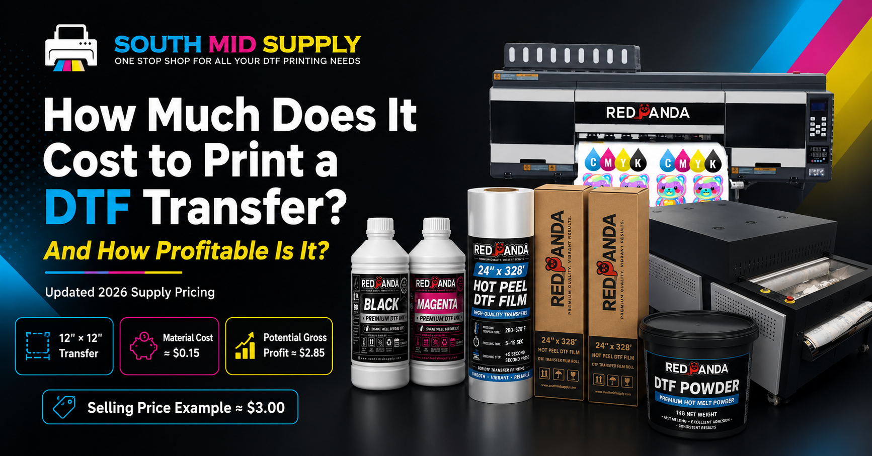 How Much Does It Cost to Print a DTF Transfer? | DTF Profit Guide