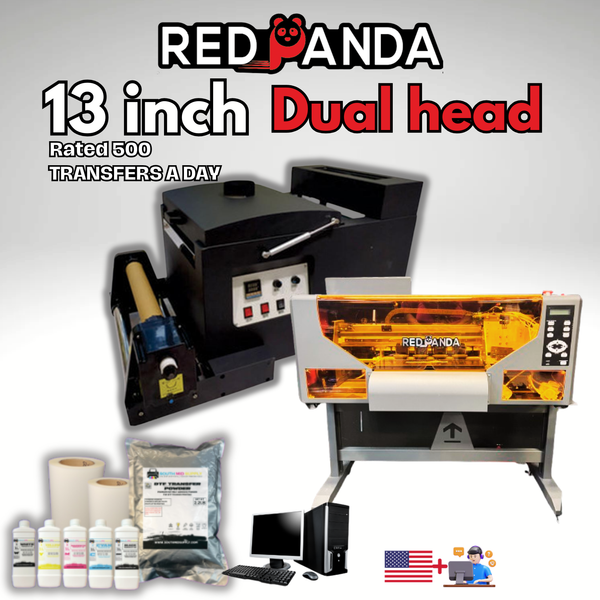 DTF Printer Red Panda 13 Dual Head | Complete Set