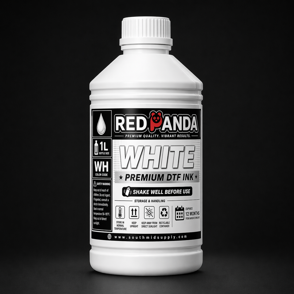Red Panda White DTF Ink – 1L Premium Direct to Film Ink | WH Ink for D